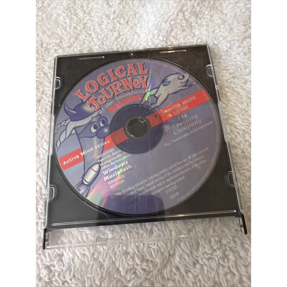 Logical Journey of the ZOOMBINIS Advanced Math & Logic PC Cd ROM VTG Active Mind